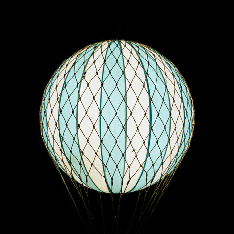 Heißluftballon M Blau 18 cm Klar LED Art.-Nr. AP161IBL Authentic Models Multicolor