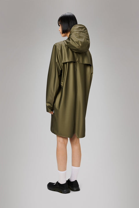 WASSERDICHTE LANGE JACKE REVEL M ART. 12020 RAINS GREEN
