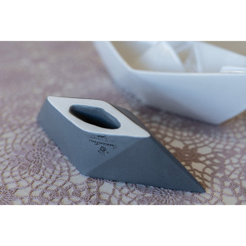 BARCHETTA ORIGAMI MEDIA GRIGIO CERAMICHE CRESCENTINI ART. 2377