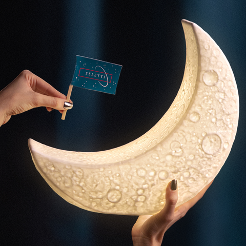 LAMPADA SELETTI IN PORCELLANA MY TINY MOON 14801 WHITE