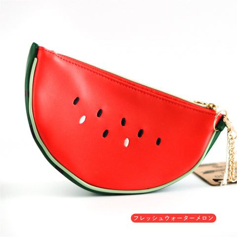 OBST/GEMÜSE FRISCHE WASSERMELONE LEDER-GELDBÖRSE YUP! ROT
