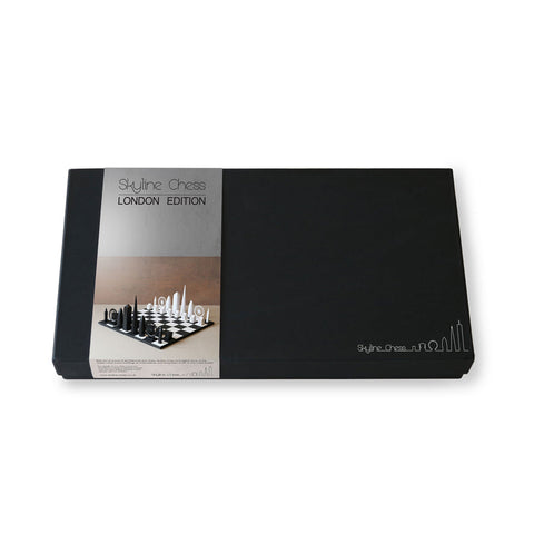 Schach-Skyline, Acryl, London Edition (mit Londoner Kartenbrett) 050 Schwarz