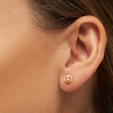 LULU COPENHAGEN VERGOLDETER 925 OHRRING LULU1379 PEACE GOLD