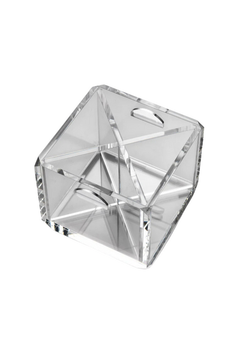 PICKNICK-BESTECKSHALTER 20X20X17 CM TRANSPARENT MARIOLUCA GIUSTI