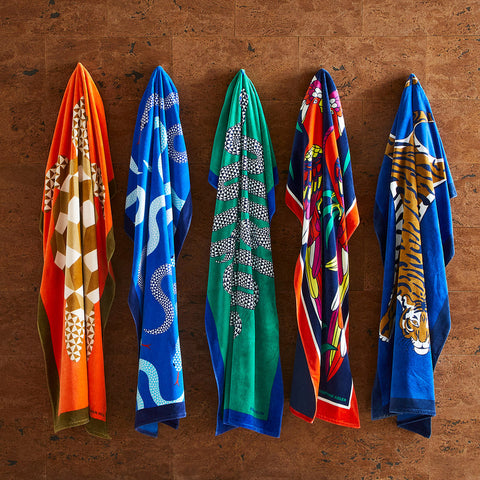 STRANDTUCH EDEN BEACH 40X70 ART. 34071 JONATHAN ADLER BLAU