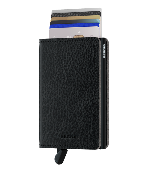 SLIM WALLET SECRID VEG SCHWARZ