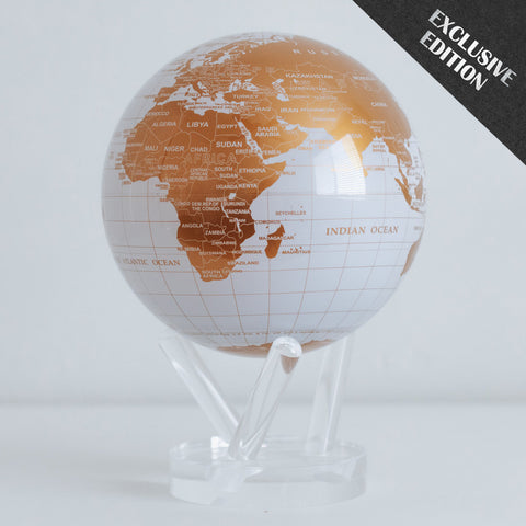 MAPPAMONDO 8.5" ART MG-85-WGE WHITE AND GOLD MOVA