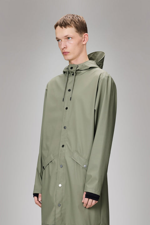 REGENMANTEL LANGE JACKE L W3 12020 RAINS DRIFT GREEN