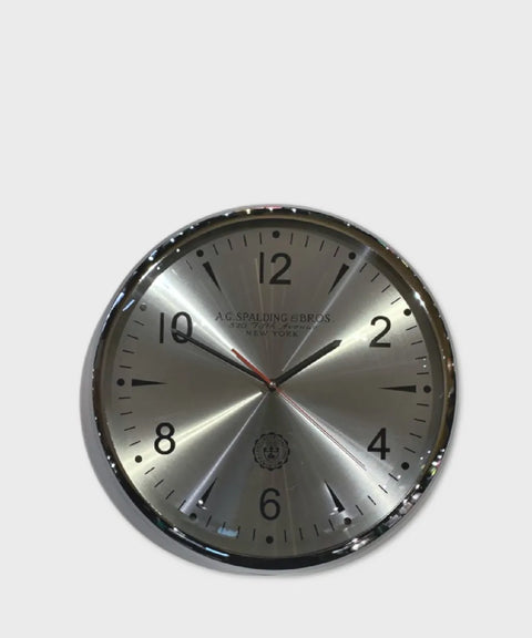 SPALDING SILBERNE RUNDE WANDUHR 809137U203