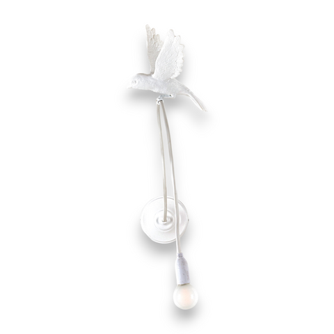 SELETTI 15314 SPARROW LANDING WEISSE LAMPE