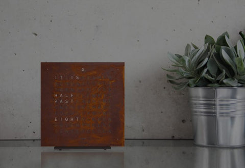 OROLOGIOTOUCH 13,5X13,5 CM RUST QLOCKTWO