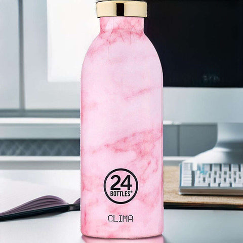 CLIMA FLASCHE 500 ML FLASCHE 24 FLASCHEN MARMOR ROSA