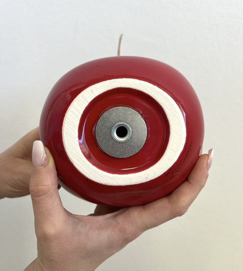 GROSSER ROTER KINTSUGI GEGIA CM 19 ART 2572 CERAMICHE CRESCENTINI ROT