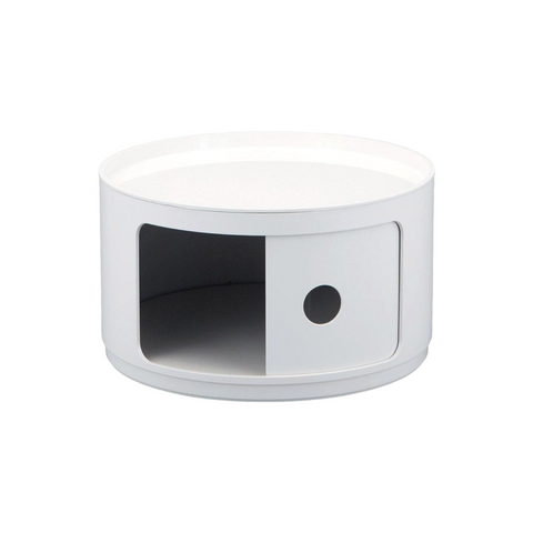 MODULAR NACHTTISCH EIN ELEMENT 4953/03 KARTELL WEISS