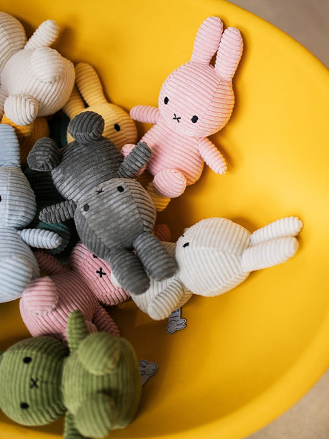 PELUCHES ECO CORDUROY 23CM - 9'' TURQUOISE MIFFY BLUE