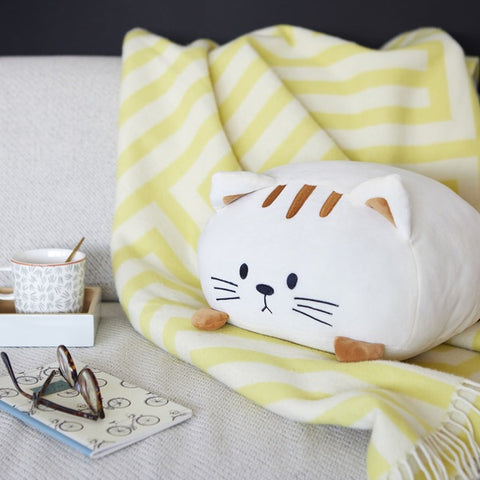 Balvi Kitty Weißes Kissen