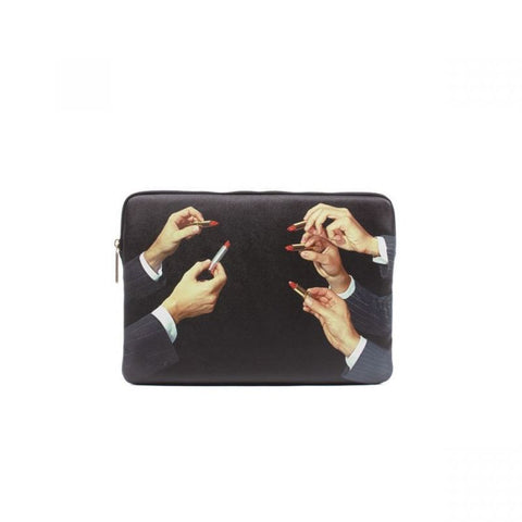 SELETTI TOILETTENPAPIER LAPTOPTASCHE CM34,5X25X2 LIPPENSTIFTE SCHWARZ ART. 02564