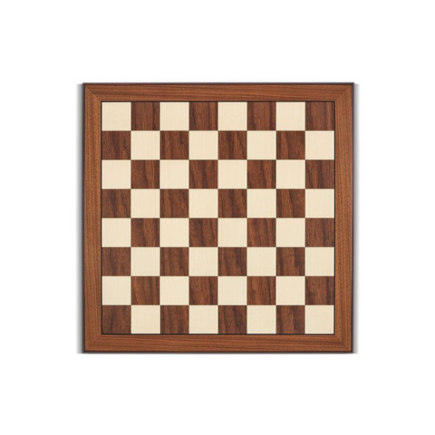SCACCHIERA NOCE ACERO 52 CM BORDO ARROTONDATO 804555 DAL NEGRO WOOD