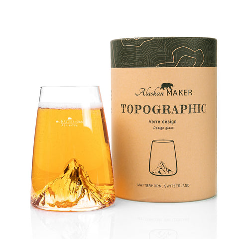 TOPOGRAPHIC BICCH LONGDRINK MATTERH ART. TOPO-VD-M ALASKAN MAKER TRANSPARENT
