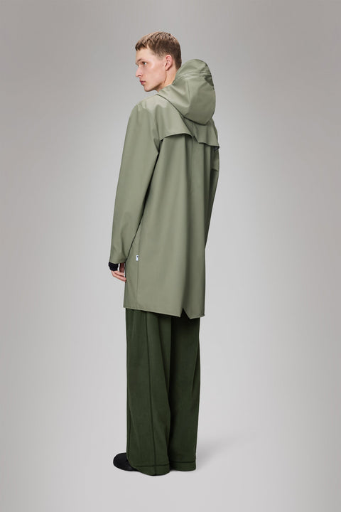 REGENMANTEL LANGE JACKE L W3 12020 RAINS DRIFT GREEN