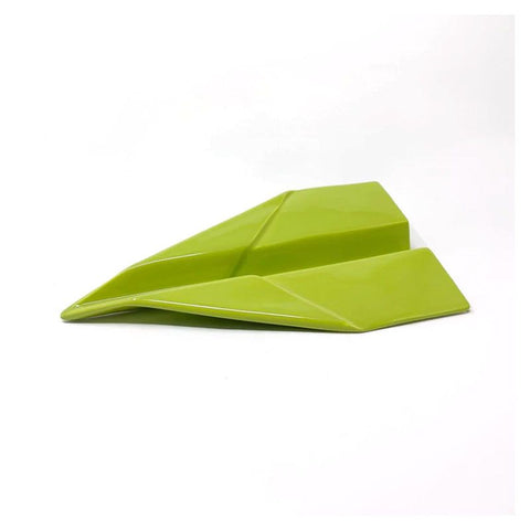 KLEINES GRÜNES ORIGAMI-BOOT CRESCENTINI KERAMIK ART. 2373