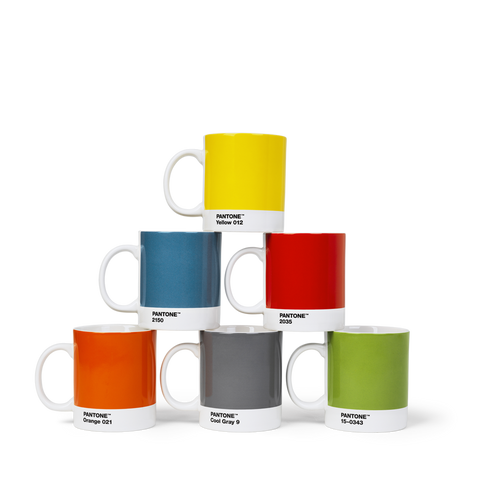 PANTONE BECHER 101030012 COPENHAGEN DESIGN GELB