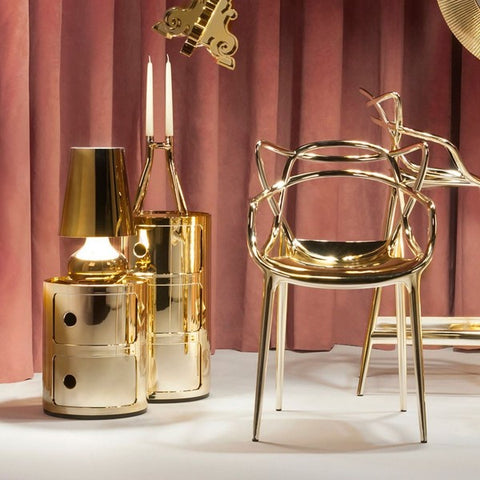 MODULAR NACHTTISCH 2 ELEMENTE 05966/GG KARTELL GOLD