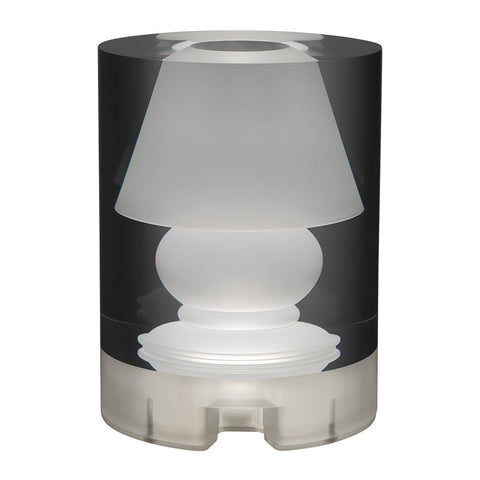 CILINDRO LAMPADA LED MARIOLUCA GIUSTI TRANSPARENT
