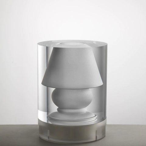 CILINDRO LAMPADA LED MARIOLUCA GIUSTI TRANSPARENT