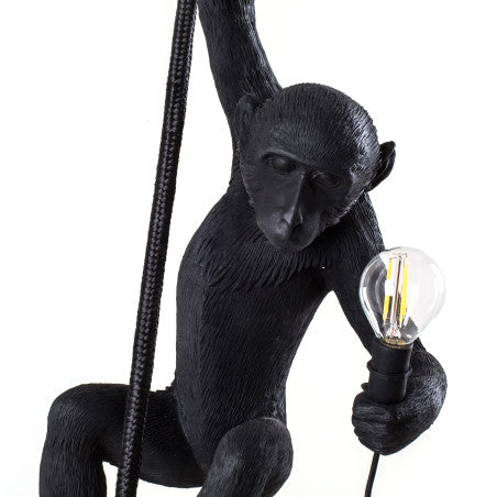 AFFE AUSSENLEUCHTE MIT SEIL 14923 SELETTI SCHWARZ