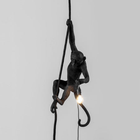 AFFE AUSSENLEUCHTE MIT SEIL 14923 SELETTI SCHWARZ