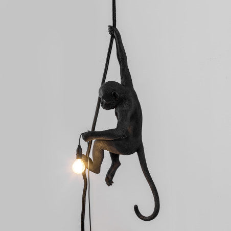 AFFE AUSSENLEUCHTE MIT SEIL 14923 SELETTI SCHWARZ