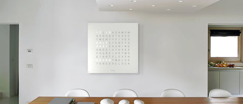 QLOCKTWO CLASSIC 45X45 QT4 WEISSES PANEL