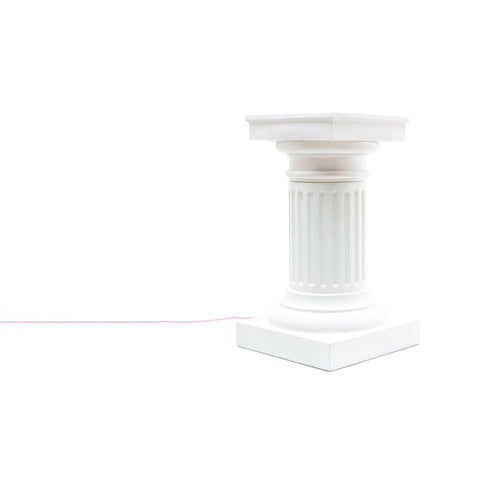 LAMPADA TAVOLINO FIBRA VETRO E PORCELLANA LAS VEGAS 01535 WHITE SELETTI