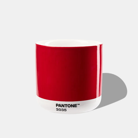 PANTONE LATTE THERMOBECHER 101022035 COPENHAGEN DESIGN ROT