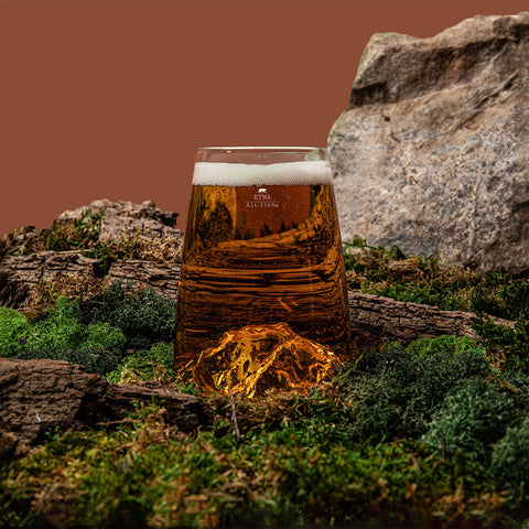 Longdrinkglas Topografisch Ätna Topo-VD-ET Alaska Maker Transparent