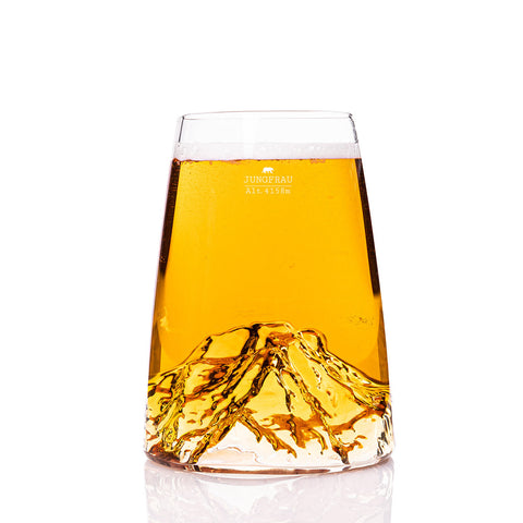 Longdrinkglas TOOGRAPHIC JUNGFRAU TOPO-VD-J ALASKAN MAKER TRANSPARENT