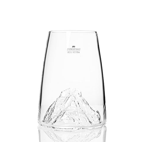 Longdrinkglas TOOGRAPHIC JUNGFRAU TOPO-VD-J ALASKAN MAKER TRANSPARENT
