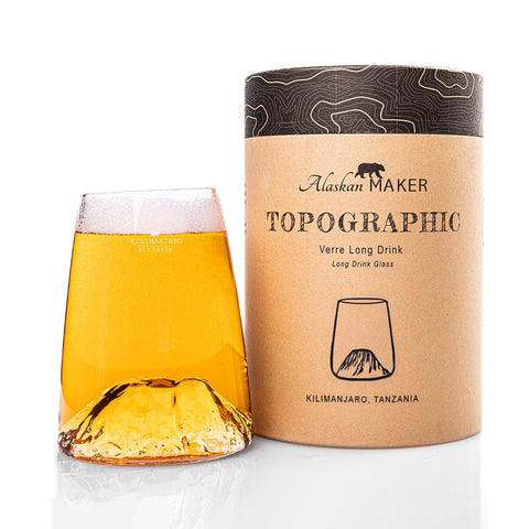 LANGE DRING TOPOGRAPHIC KILIMANJ TOPO-VD-K ALASKAN MAKER TRANSPARENTES GLAS