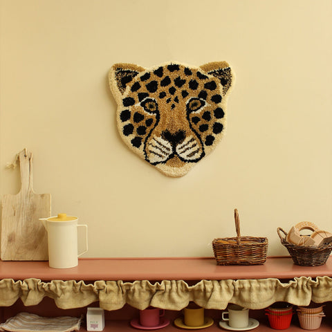 DOING GOODS TEPPICH LOONY LEOPARD HEAD 31X31X2 CM 145100327005