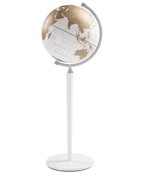 ZOFFOLI WHITE VASCO DE GAMA WORLD GLOBAL, DURCHMESSER 40 CM, WEISS/GOLD
