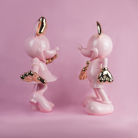 MICKEY WELCOME PASTELLROSA & ROSÉGOLD 30CM ART. DISST03002PRSOR LEBLON DELIENNE PINK