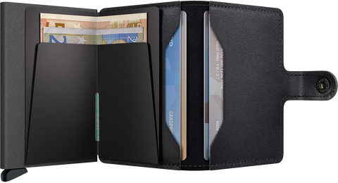 MINIWALLET ORIGINAL PULVERBESCHICHTETES SECRID SCHWARZES WALLET