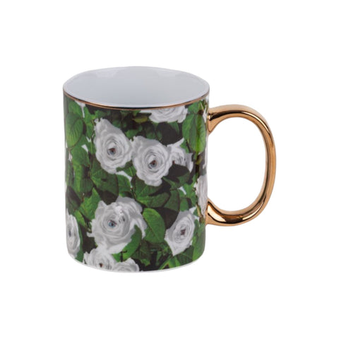 TAZZA PORCELLANA TOILETPAPER HOME ROSES ART 17218 SELETTI