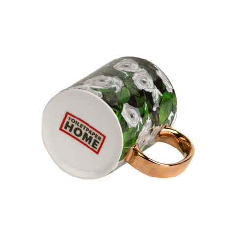 TAZZA PORCELLANA TOILETPAPER HOME ROSES ART 17218 SELETTI