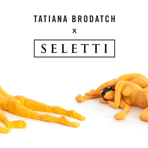 SET 2 STATUETTE IN RESINA LOVE IS A VERB SPOONS 09001 SELETTI