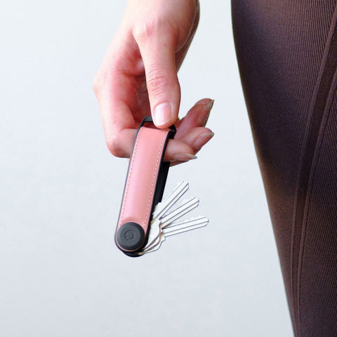 SCHLÜSSEL-ORGANIZER HYBRID-LEDER PASTELLROSA ORBITKEY