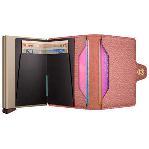 TWINWALLET GELDBÖRSE PEBBLE ROSE SECRID PINK