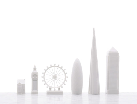 Schach-Skyline, Acryl, London Edition (mit Londoner Kartenbrett) 050 Schwarz