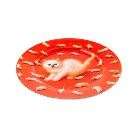 PIATTO IN PORCELLANA TOILETPAPER CM 27 KITTEN ART. 16915 SELETTI